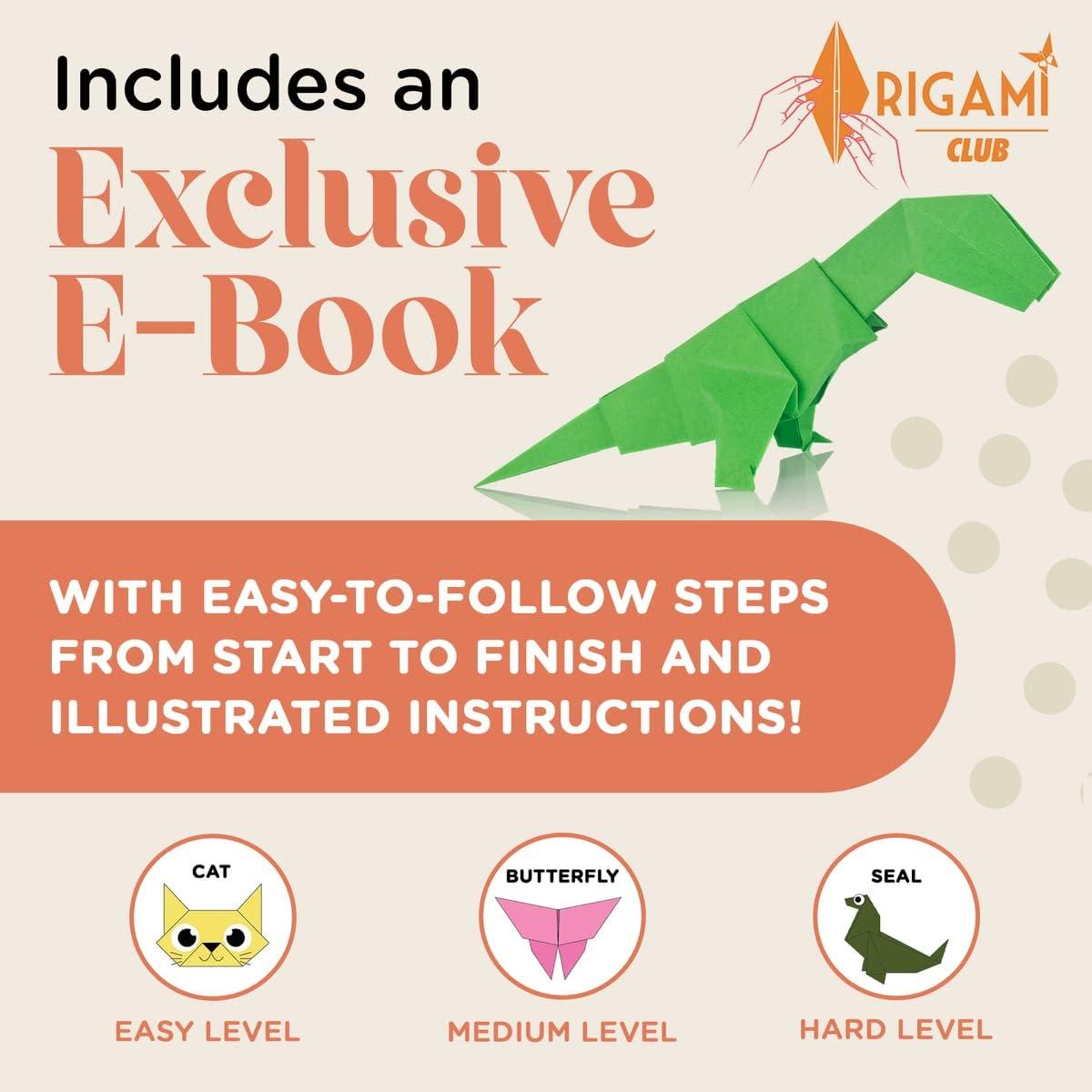 Papel Origami Doble Cara Home Pro Shop 1100 Hojas 15x15 cm