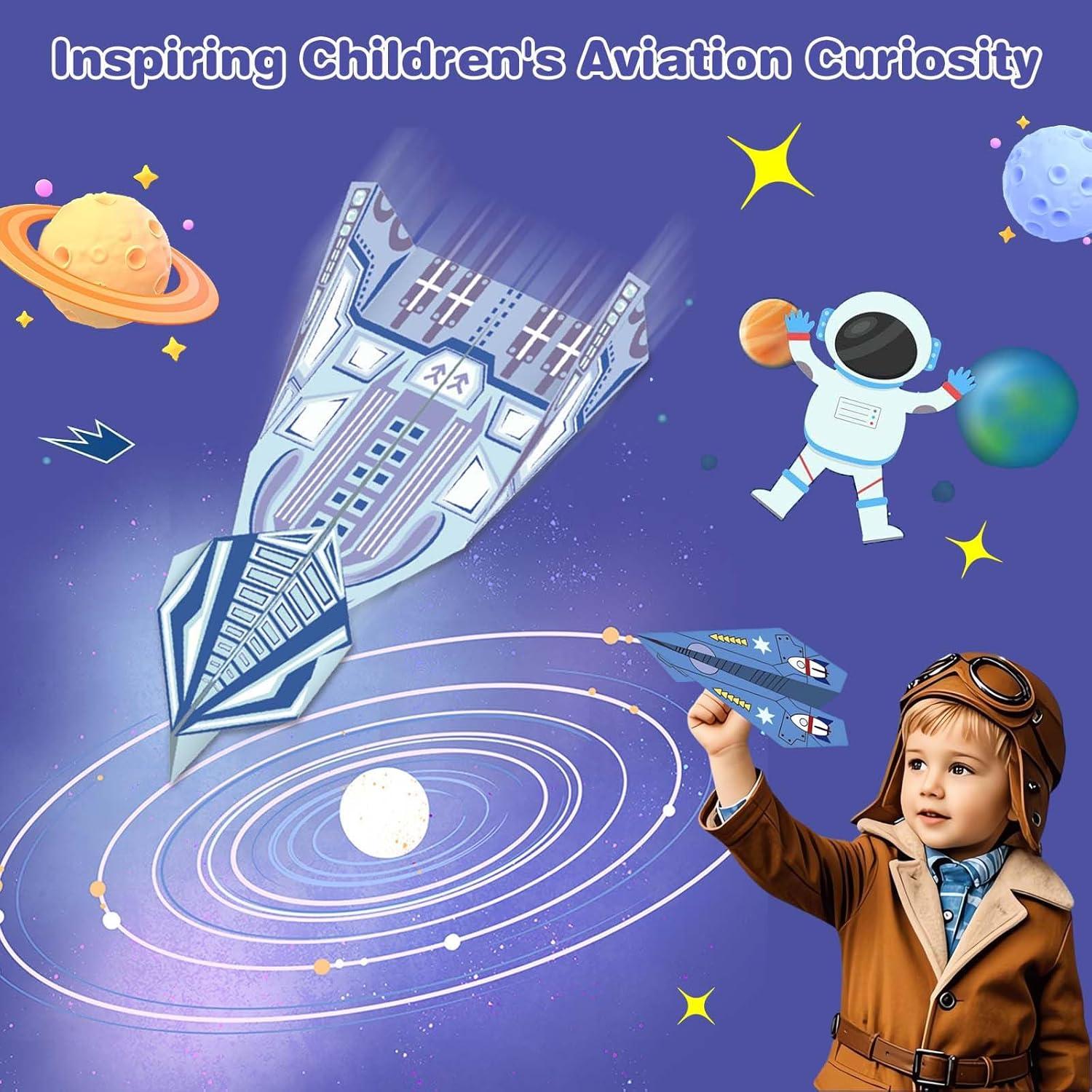 Kit de Aviones de Papel LEERYOUQU - 16 Diseños Clásicos