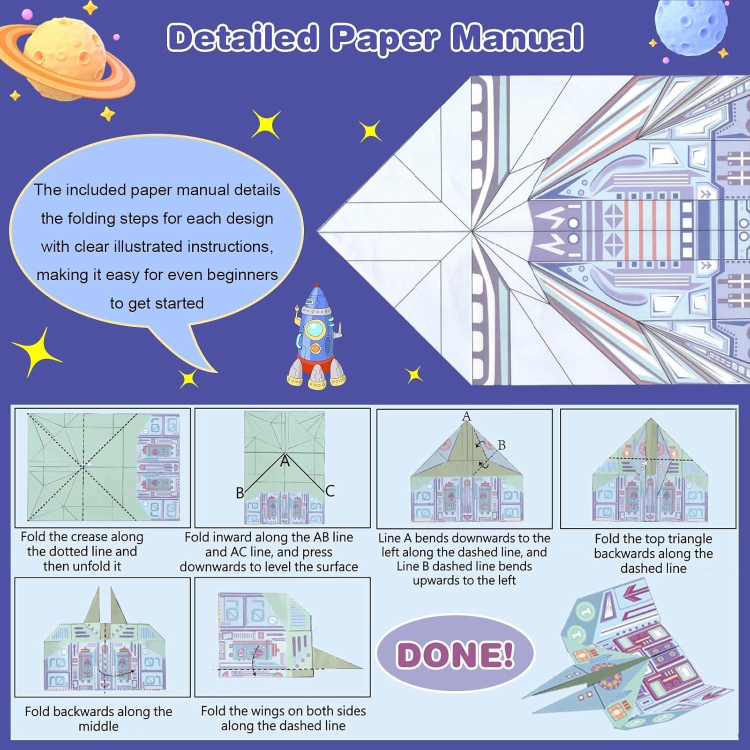 Kit de Aviones de Papel LEERYOUQU - 16 Diseños Clásicos