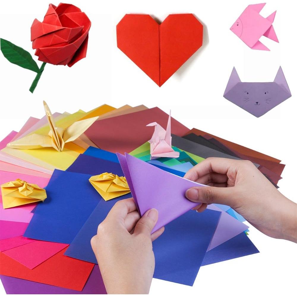 Papel de Origami Opret 100 Hojas 20x20cm 50 Colores Vivos