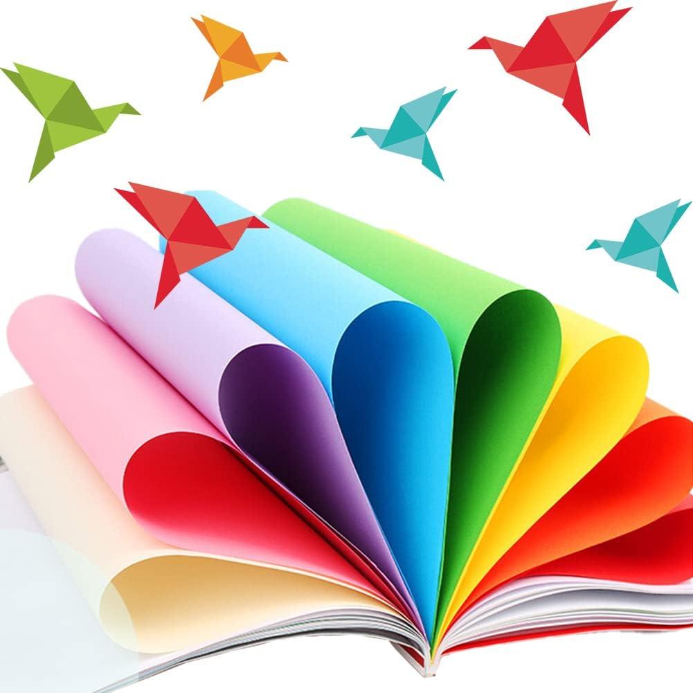 Papel de Origami MIDUOLE 200 Hojas 20 Colores 15.24 cm