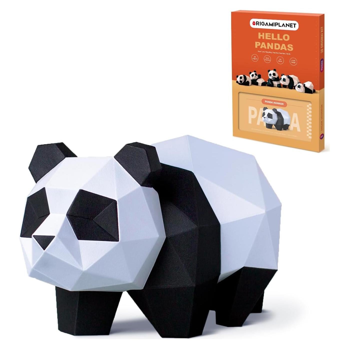 Kit de Manualidades Origami 3D Panda Hanhan ORIGAMIPLANET