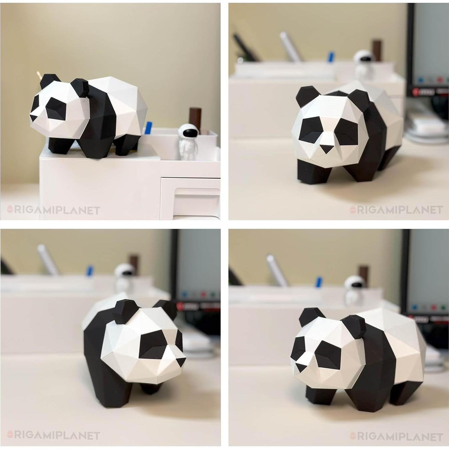 Kit de Manualidades Origami 3D Panda Hanhan ORIGAMIPLANET