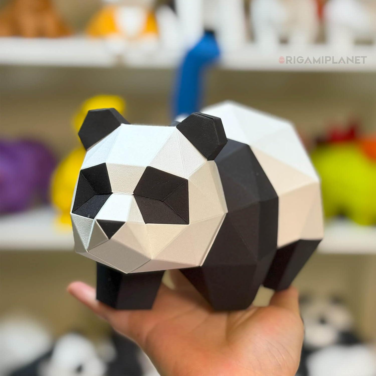 Kit de Manualidades Origami 3D Panda Hanhan ORIGAMIPLANET