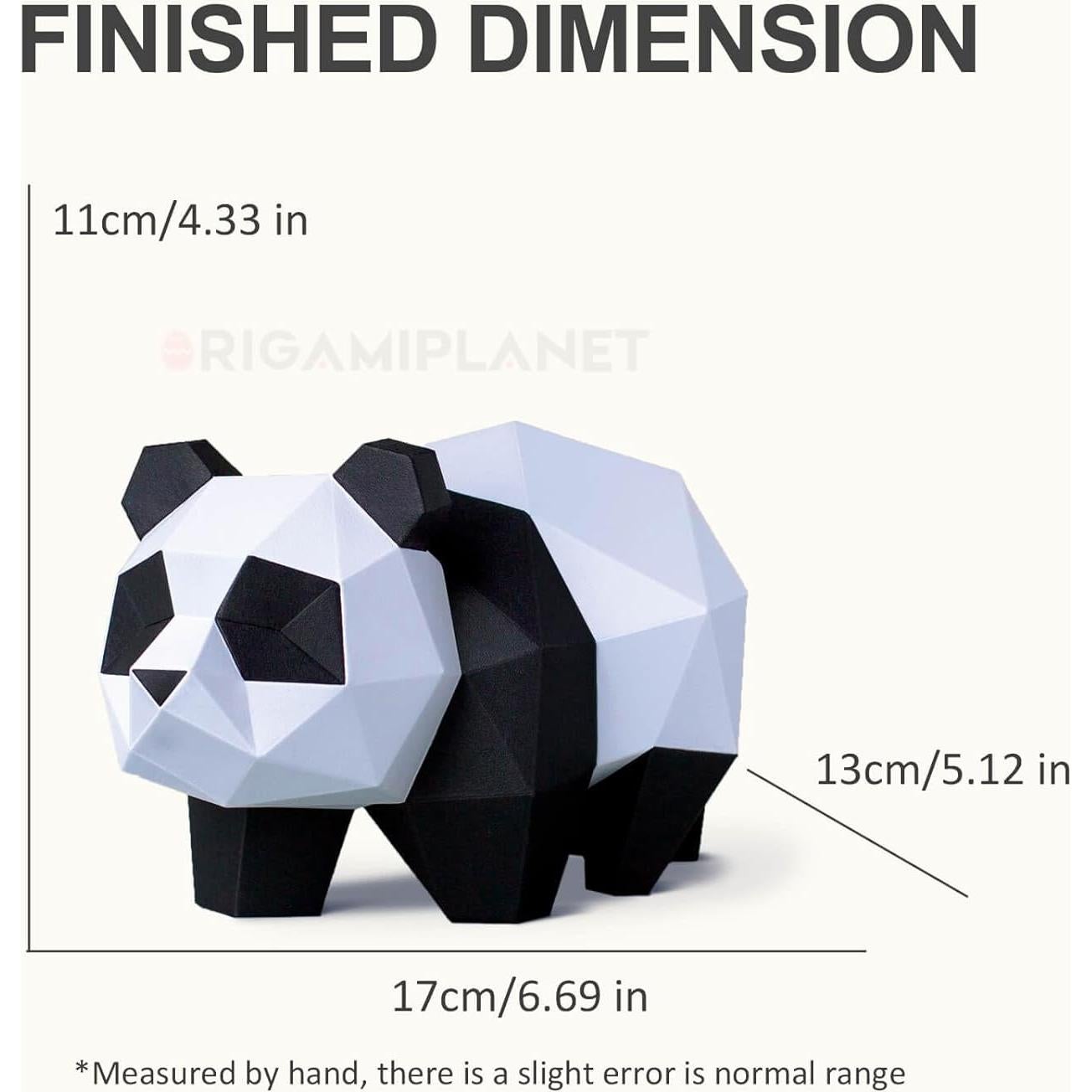 Kit de Manualidades Origami 3D Panda Hanhan ORIGAMIPLANET