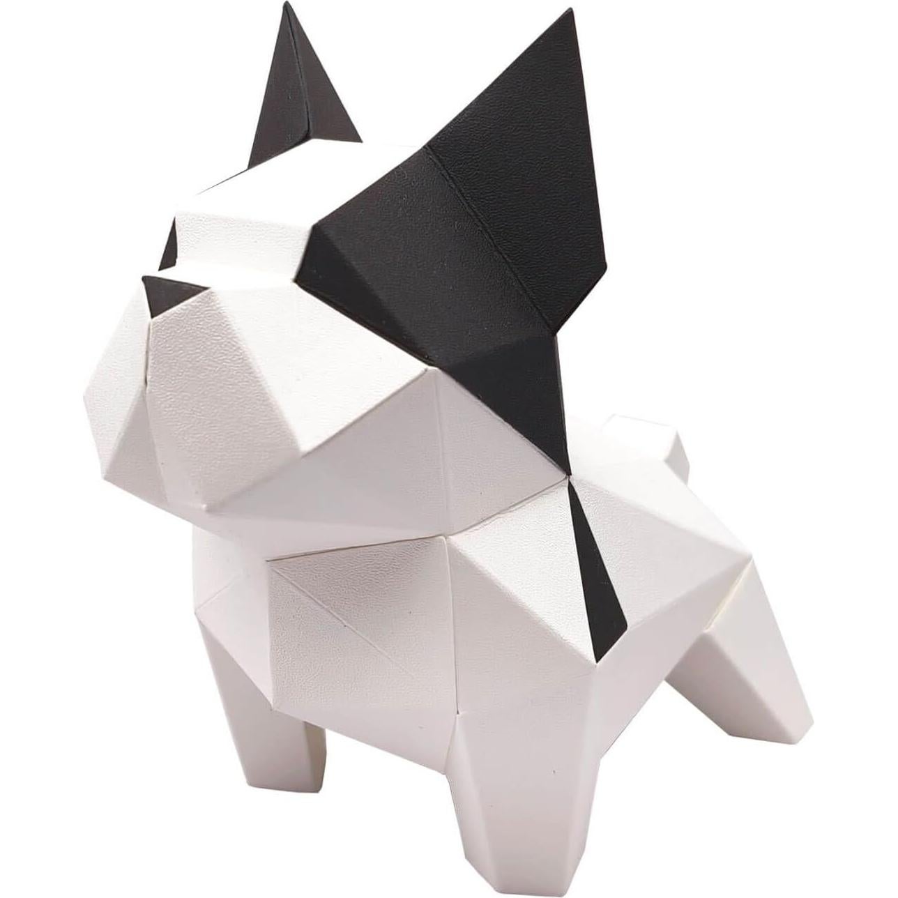 Kit de Manualidades Origami 3D Bulldog ORIGAMIPLANET - Papel Pre-Cortado