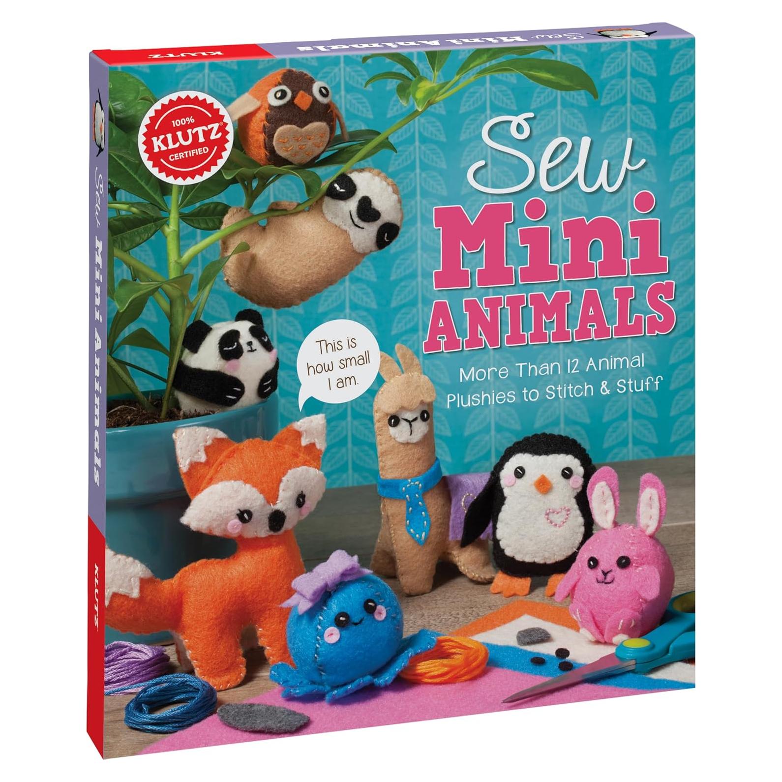 Kit de Costura Mini Animales Klutz - 14 Proyectos Creativos