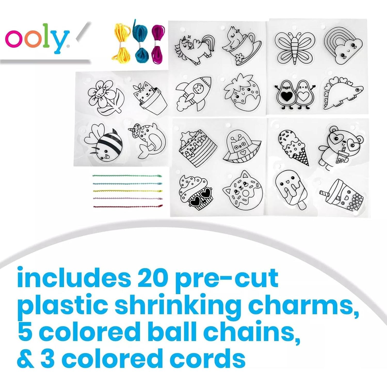 Kit de Arte que Se Encoge Ooly Cute Crew 28 Piezas DIY