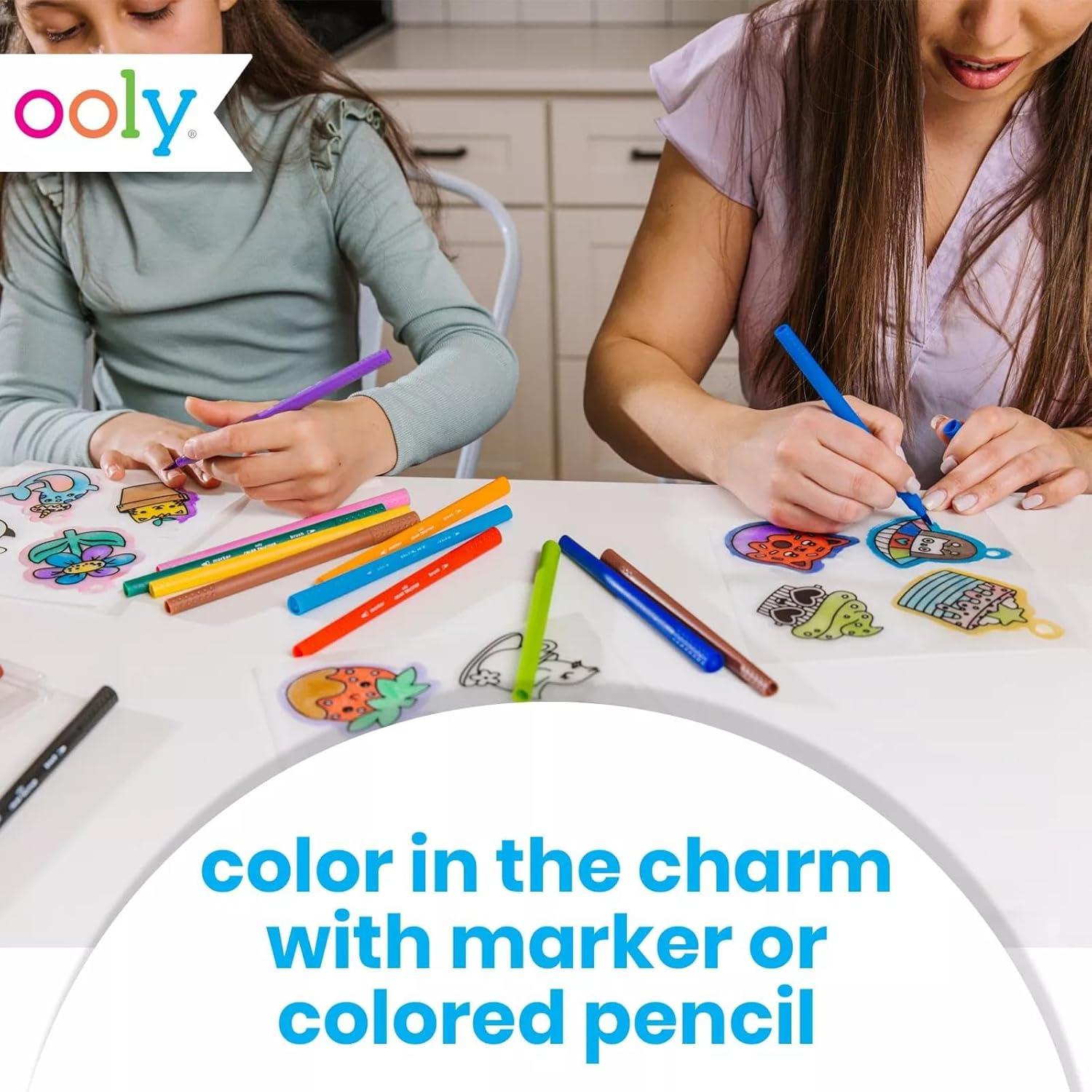 Kit de Arte que Se Encoge Ooly Cute Crew 28 Piezas DIY