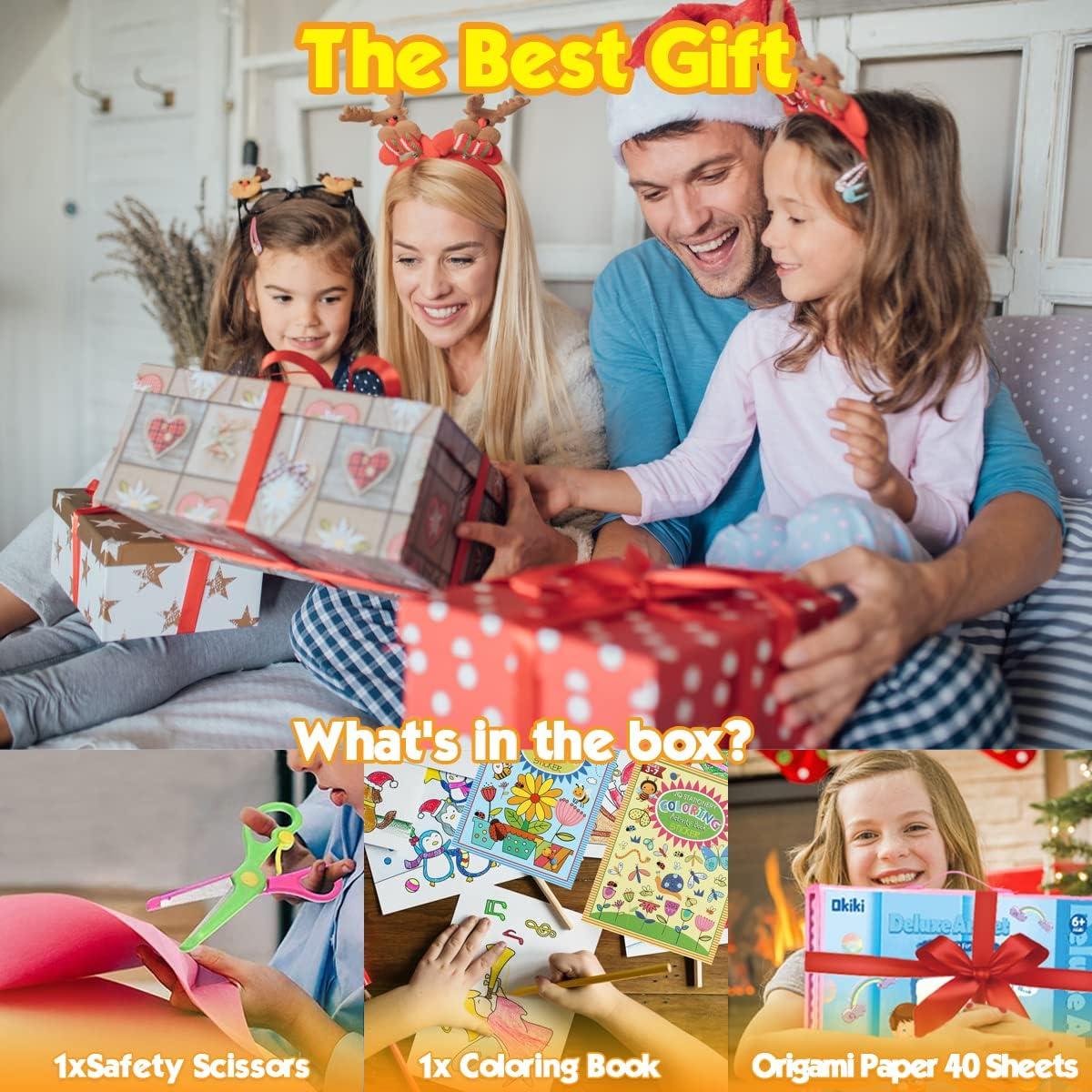 Kit de Arte 208 Piezas PENCCOR con Caballete Doble Rosa