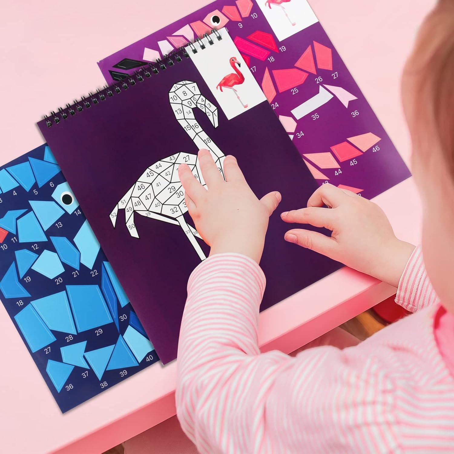 2 Libros de Stickers para Niños TPQKA Océano y Animales