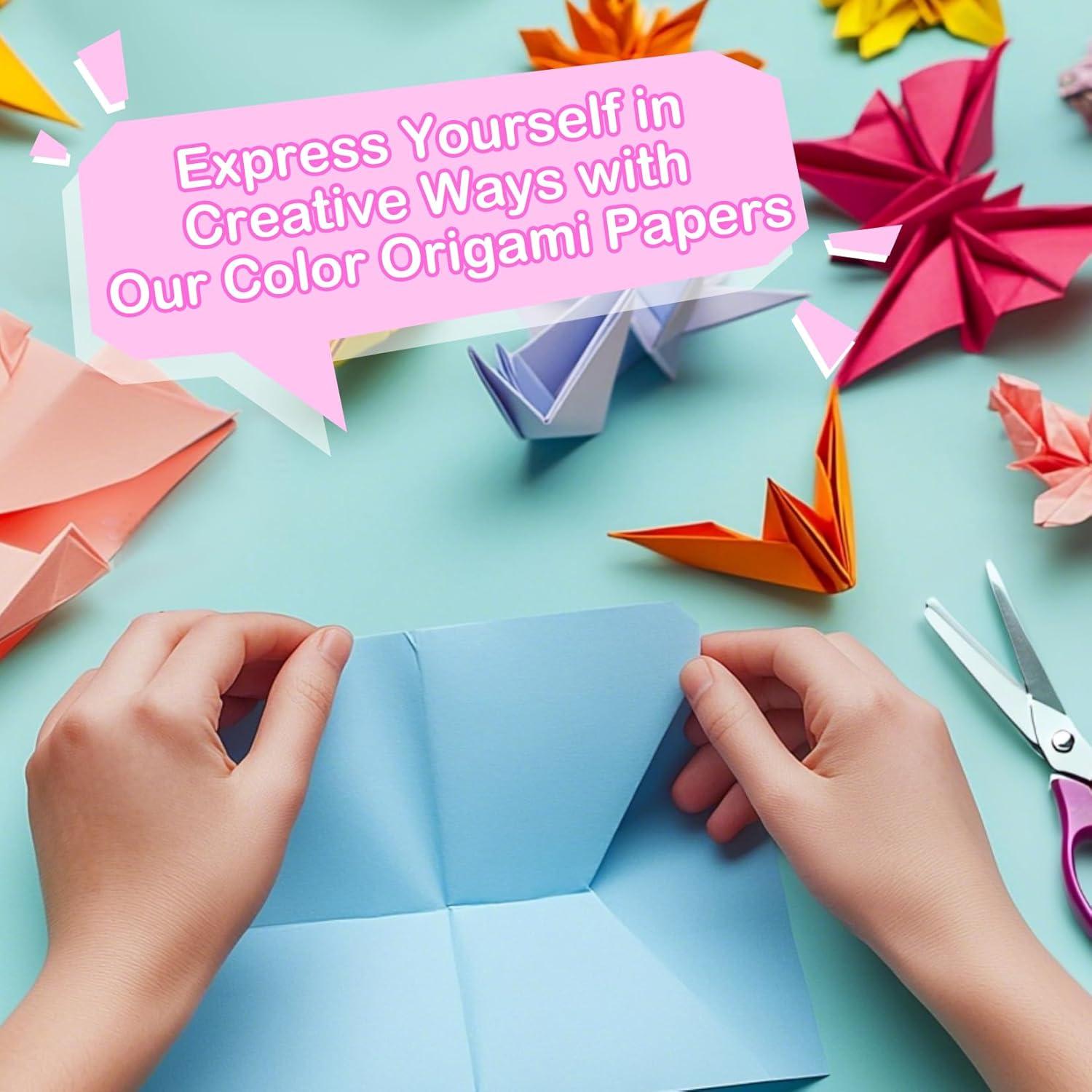 Kit de Papel de Origami MAQIHAN 300 Hojas 15.24 cm Doble Cara