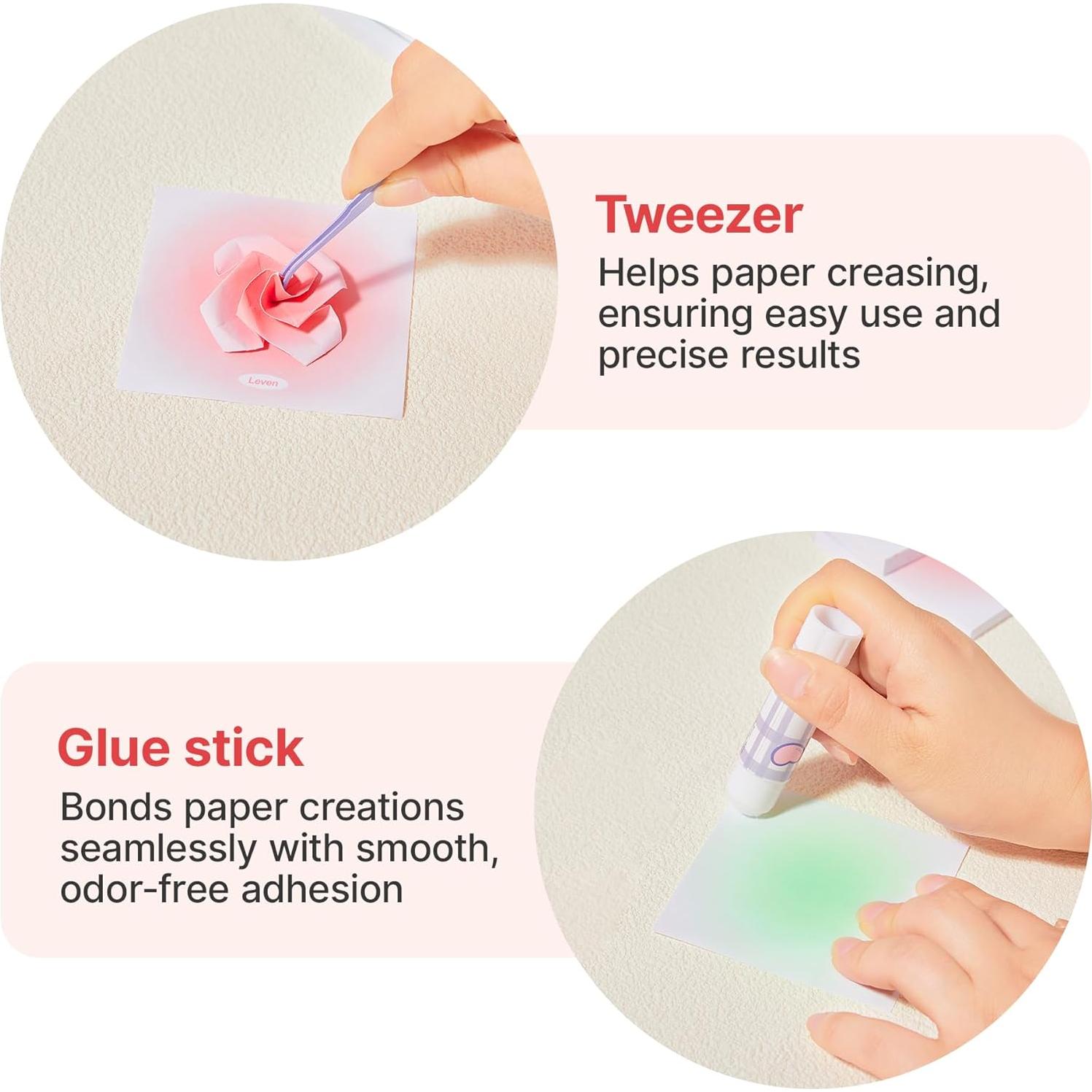 Papel Origami Leven 600 Hojas Colores Degradé 8x8 cm