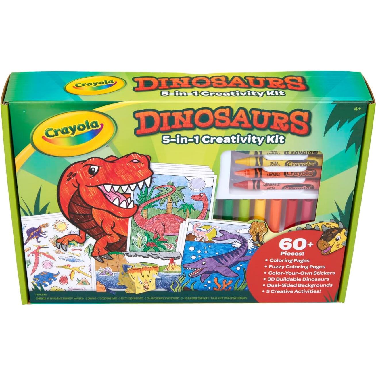 Kit de Arte Crayola Dinosaurio 5-en-1 para Niños 4+