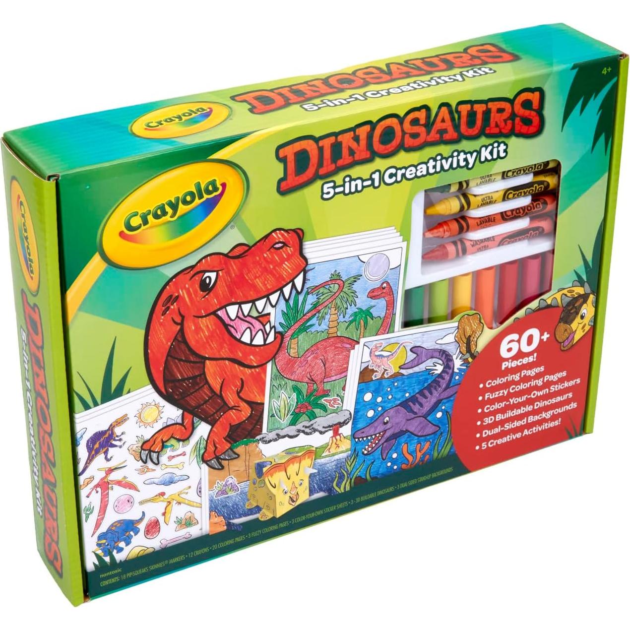 Kit de Arte Crayola Dinosaurio 5-en-1 para Niños 4+