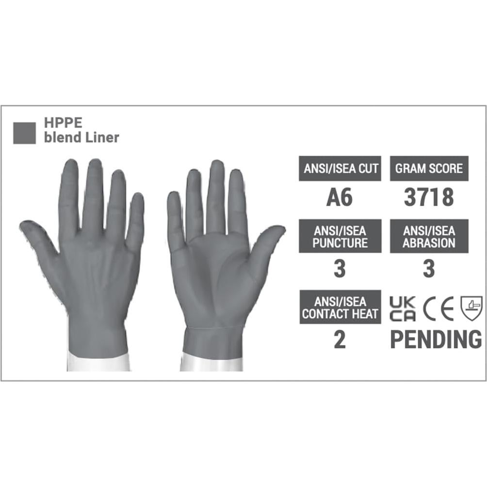 Guantes de Trabajo HexArmor 4075 Resistentes a Cortes A6