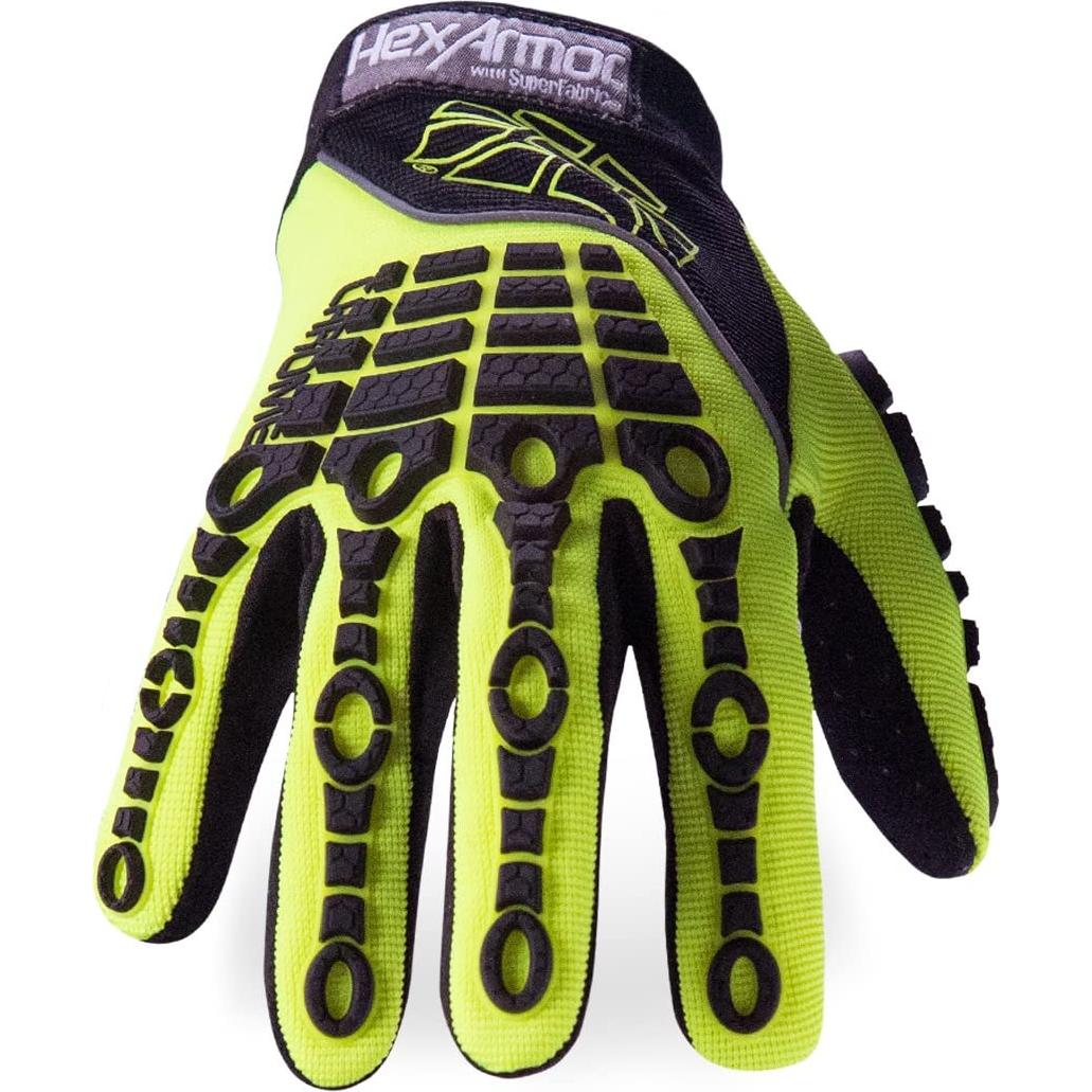 Guantes de Trabajo HexArmor 4026 Alta Visibilidad X-Pequeño
