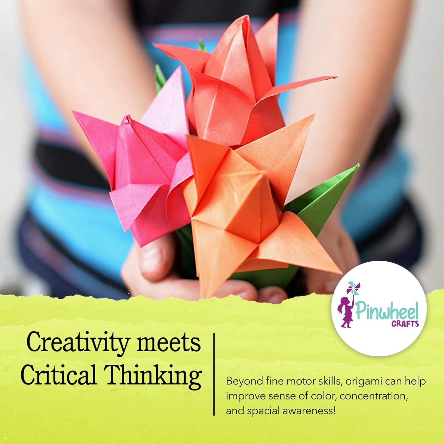 Kit de Manualidades DIY Pinwheel Crafts: Origami y Pulseras