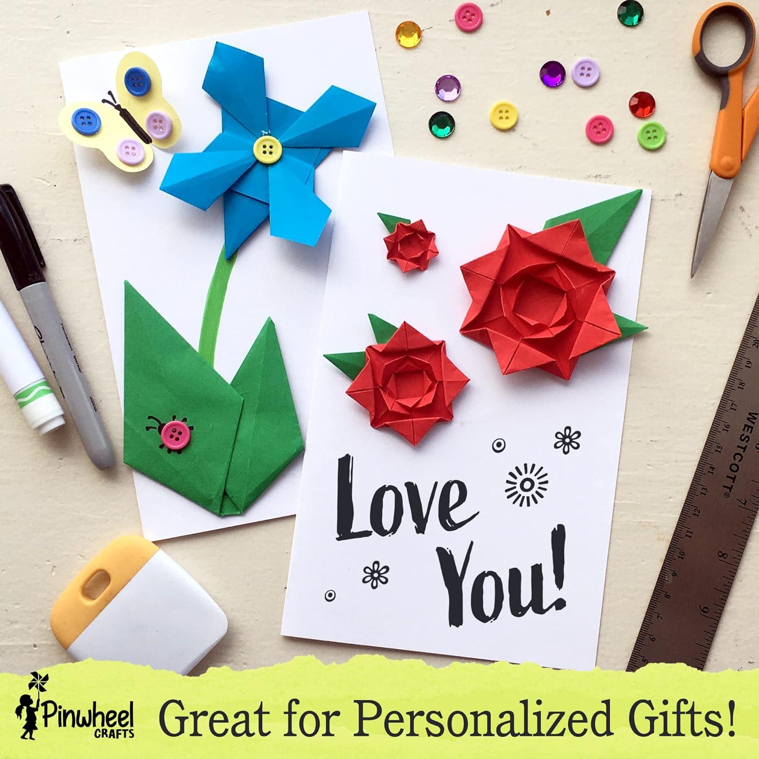 Kit de Manualidades DIY Pinwheel Crafts: Origami y Pulseras