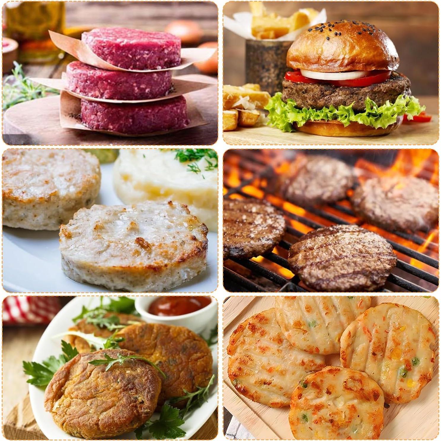 Prensa de Hamburguesas Comercial CTJ 3-en-1 Acero Inoxidable 4-6"