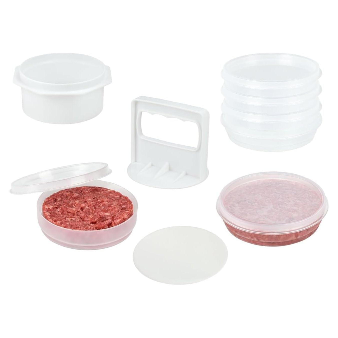 Prensa de Hamburguesas Mission Gallery - 6 Contenedores BPA Free