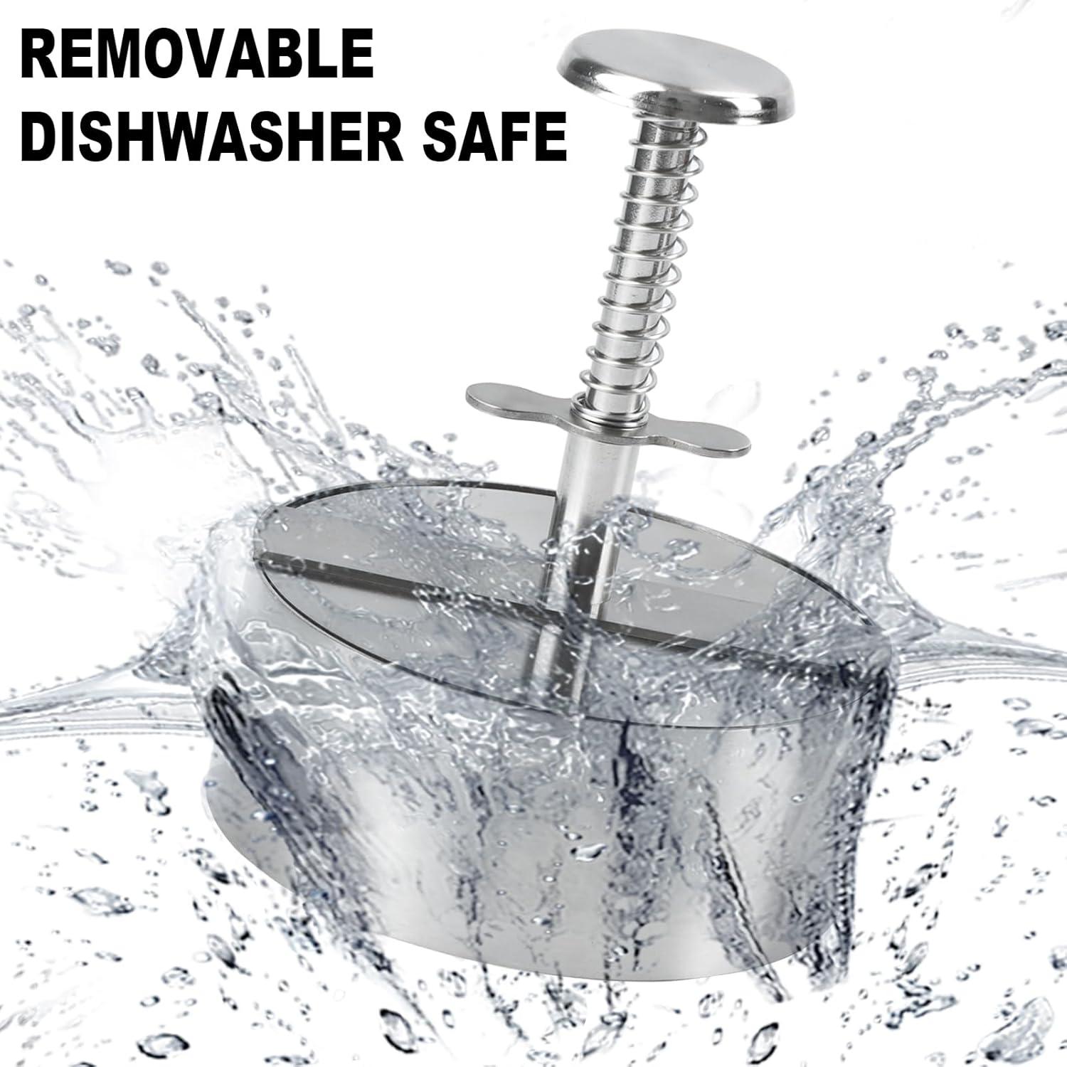 Prensa de Hamburguesas KAYCROWN Acero Inoxidable Ajustable 14.3cm