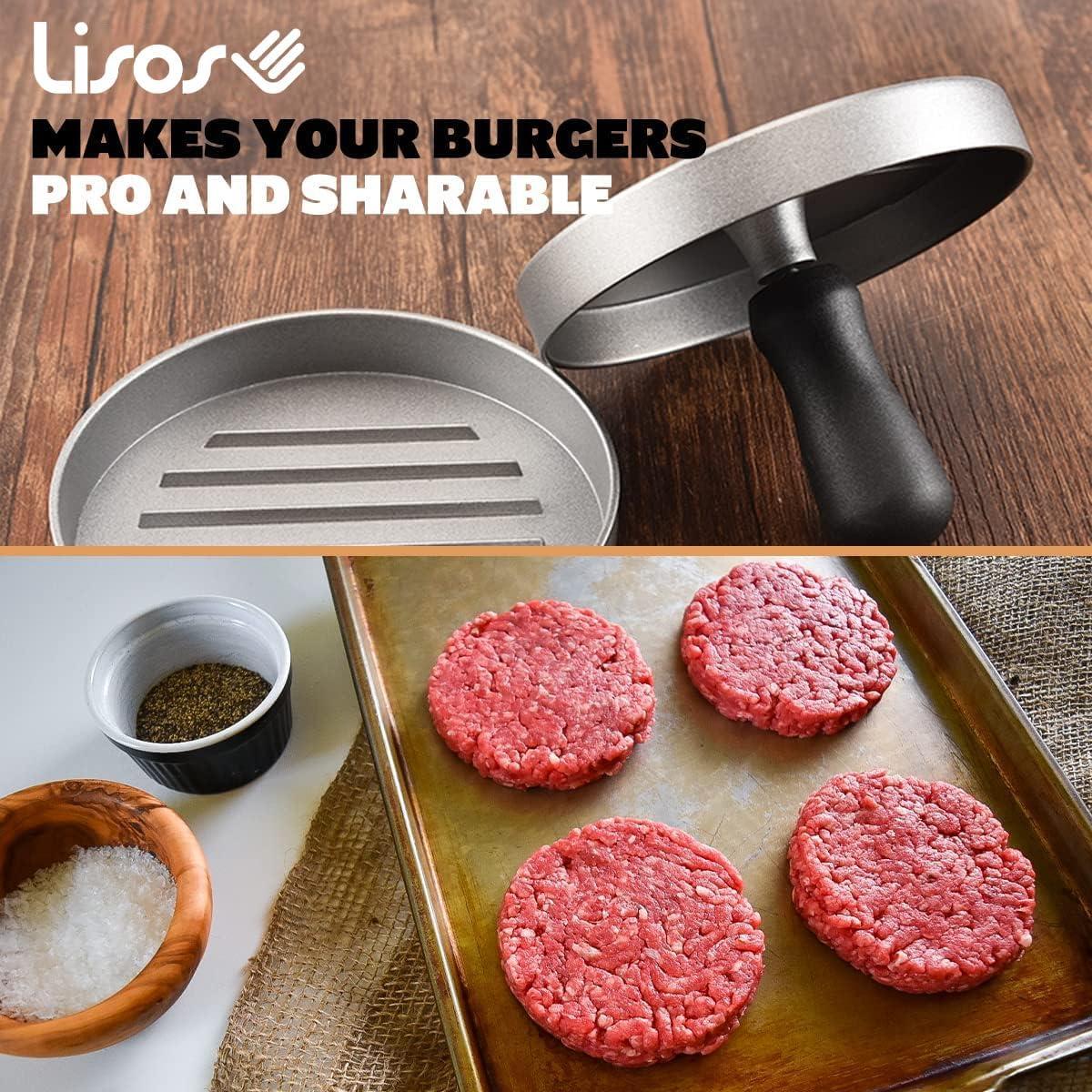 Molde para Hamburguesas Antiadherente LISOS con 100 Papeles