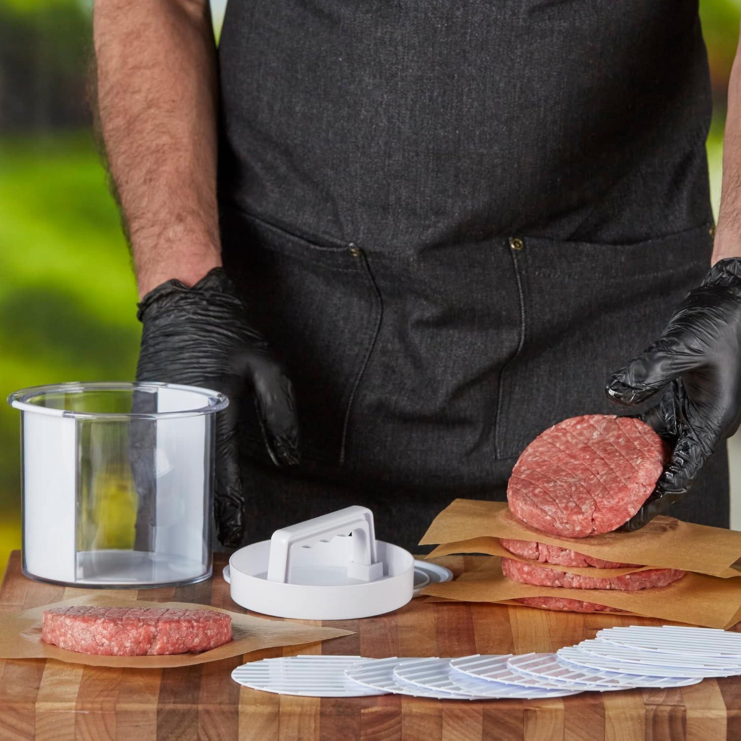 Prensa de Hamburguesas Mr. Bar-B-Q 12 Piezas Antiadherente