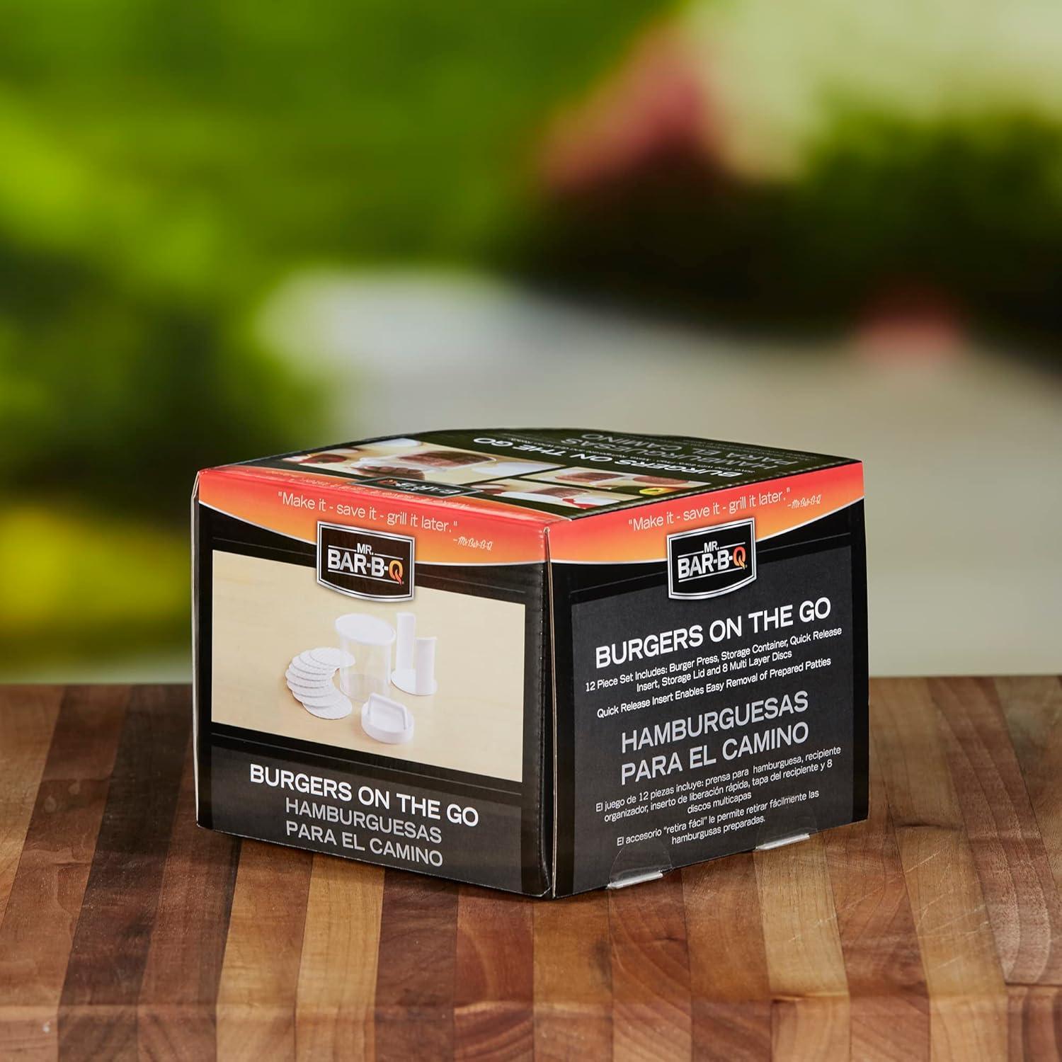 Prensa de Hamburguesas Mr. Bar-B-Q 12 Piezas Antiadherente