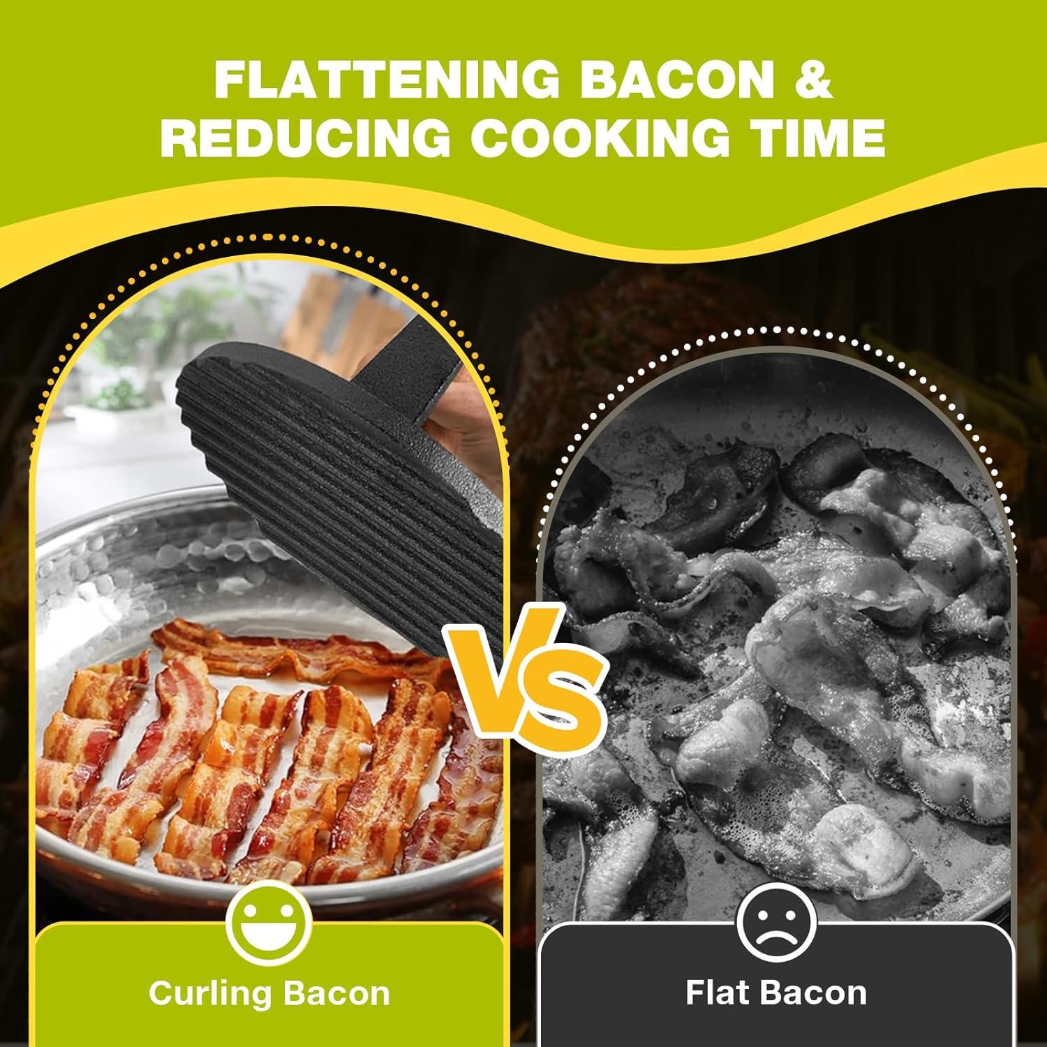 Kit de Prensa para Hamburguesas Fervidus 3 Piezas Hierro Fundido