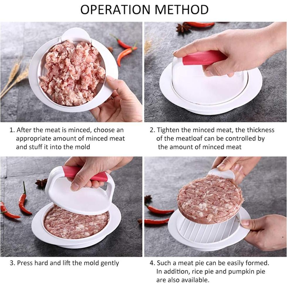 Prensa de Hamburguesas ANEUHS 11.7 cm Fácil Liberación