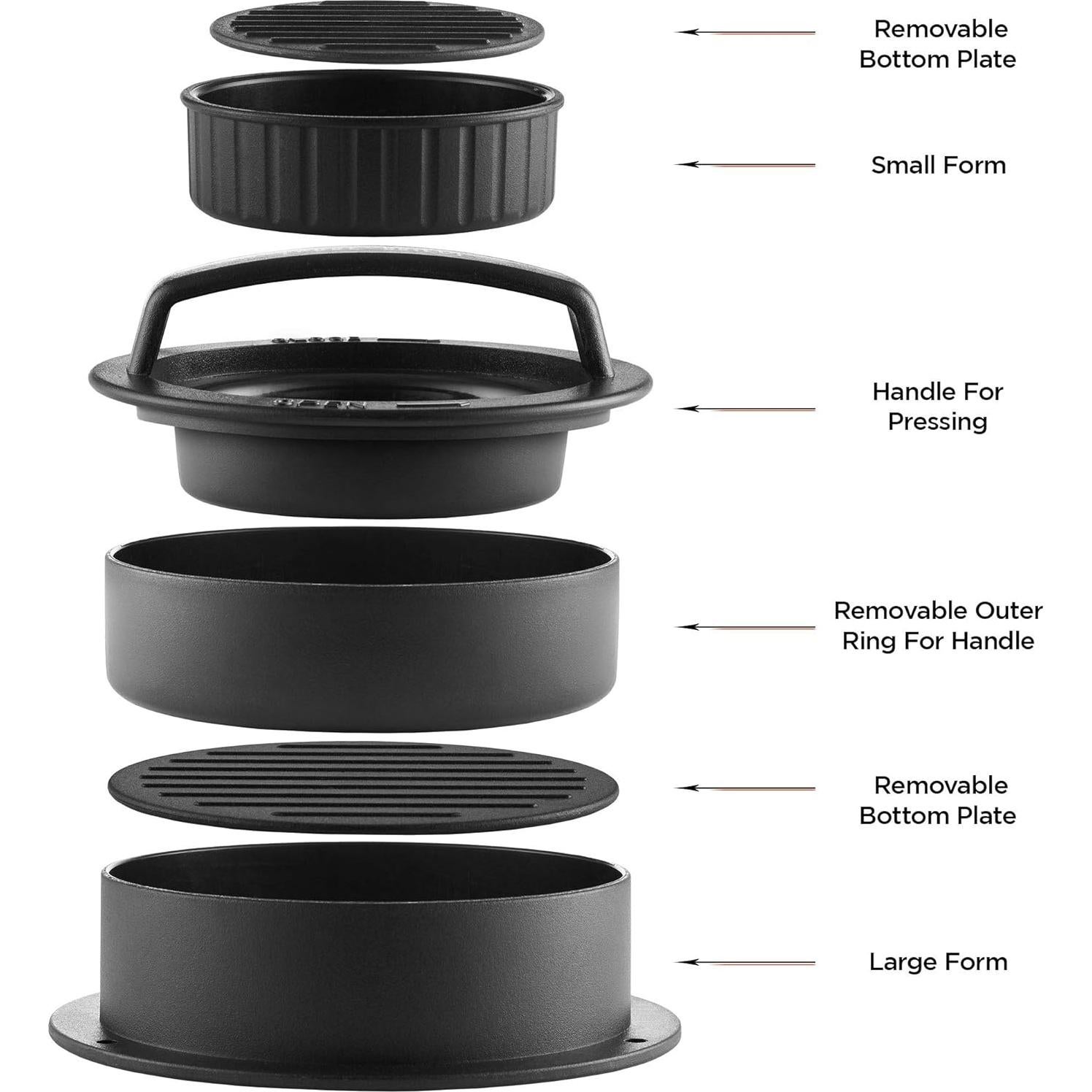 Prensa de Hamburguesas 3-en-1 Pure Grill - Incluye 100 Papeles