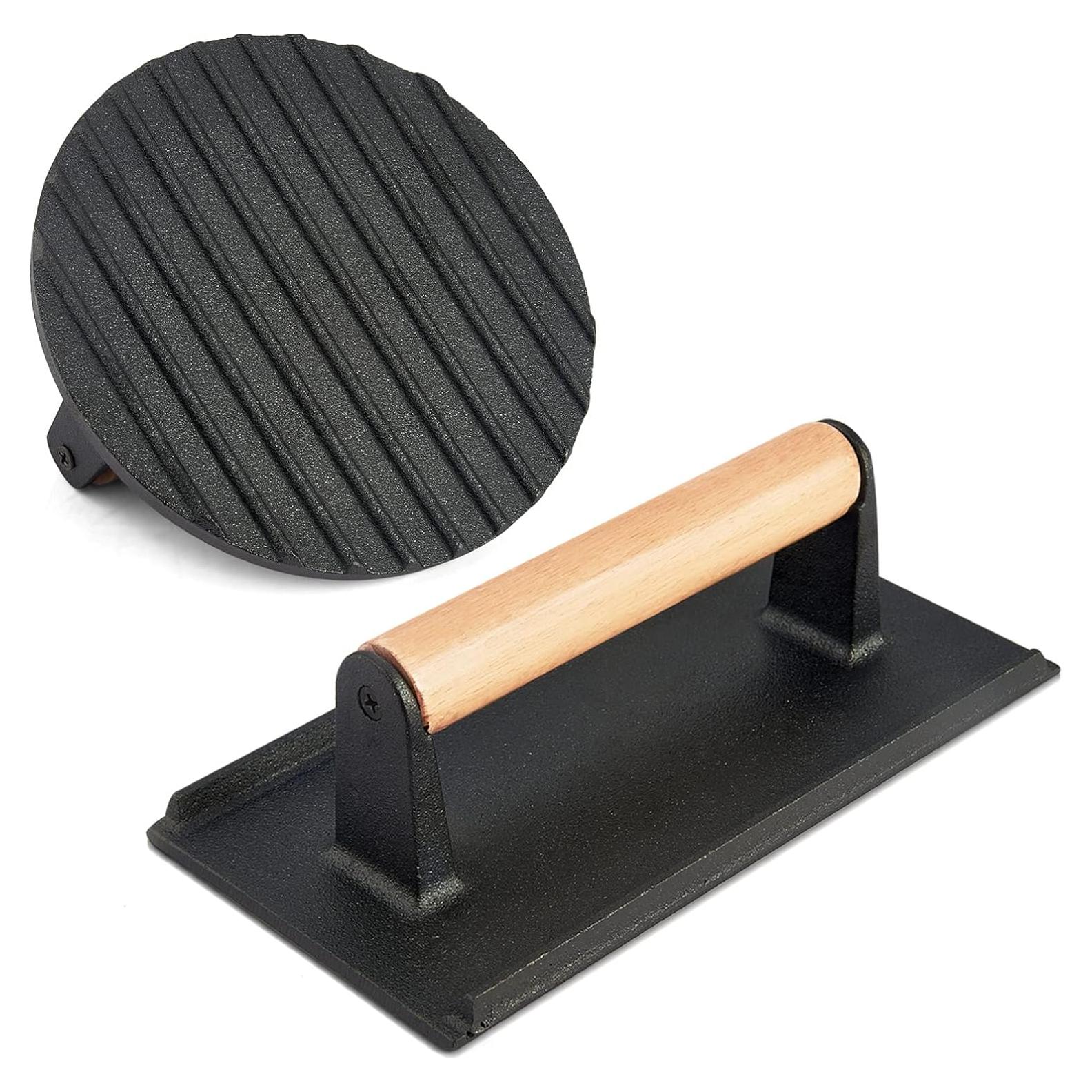 Prensa de tocino HaSteeL 2 Piezas Hierro Fundido 7" y 8"