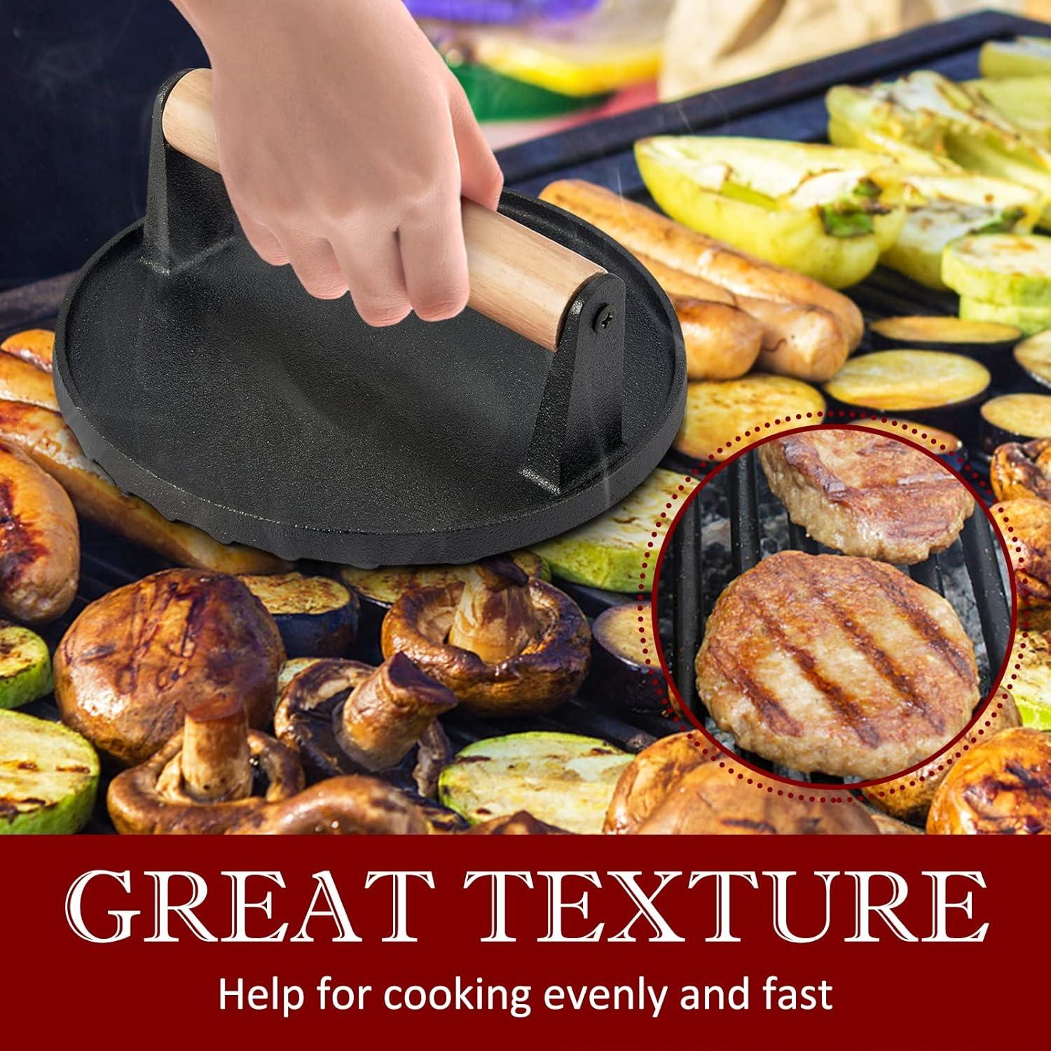 Prensa de tocino HaSteeL 2 Piezas Hierro Fundido 7" y 8"