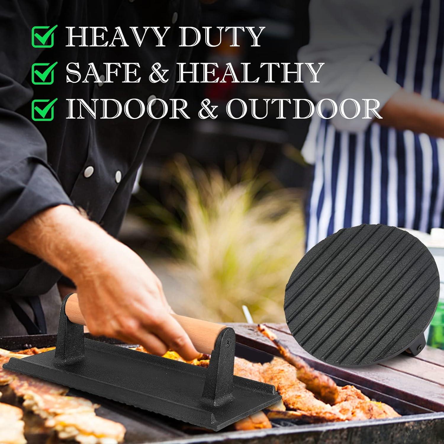 Prensa de tocino HaSteeL 2 Piezas Hierro Fundido 7" y 8"