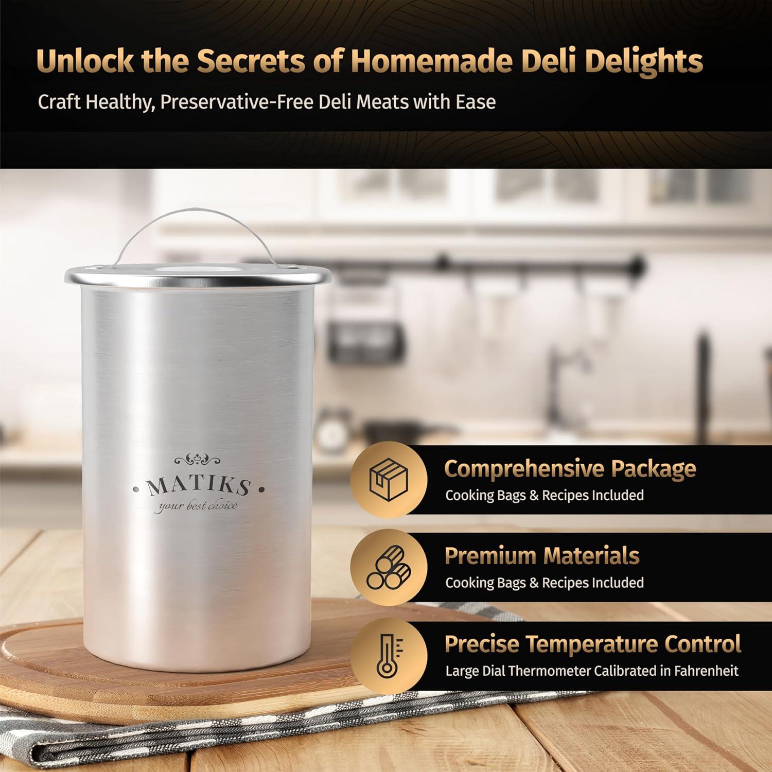 Molde de Prensa de Carne Matiks Acero Inoxidable 1.6L