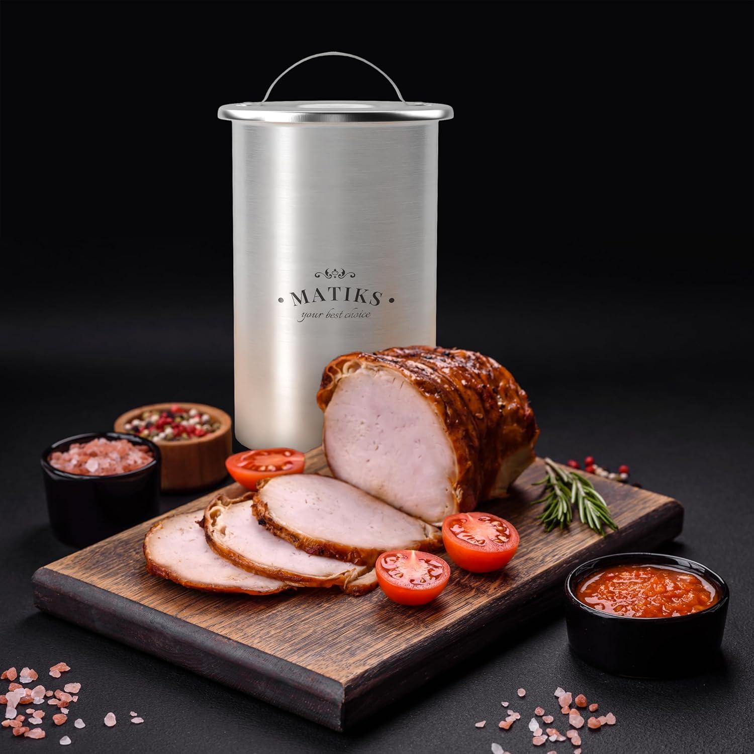 Molde de Prensa de Carne Matiks Acero Inoxidable 1.6L