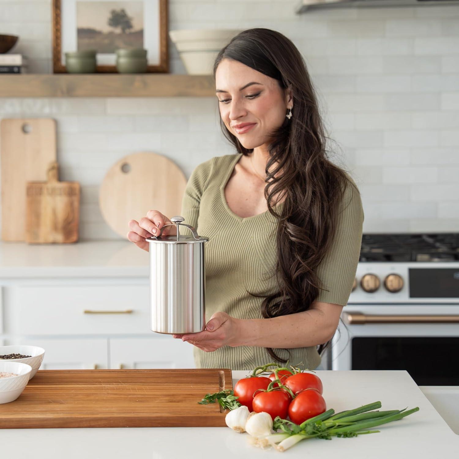 Molde Prensa de Carne Oleex Acero Inoxidable 9.8x16.6cm