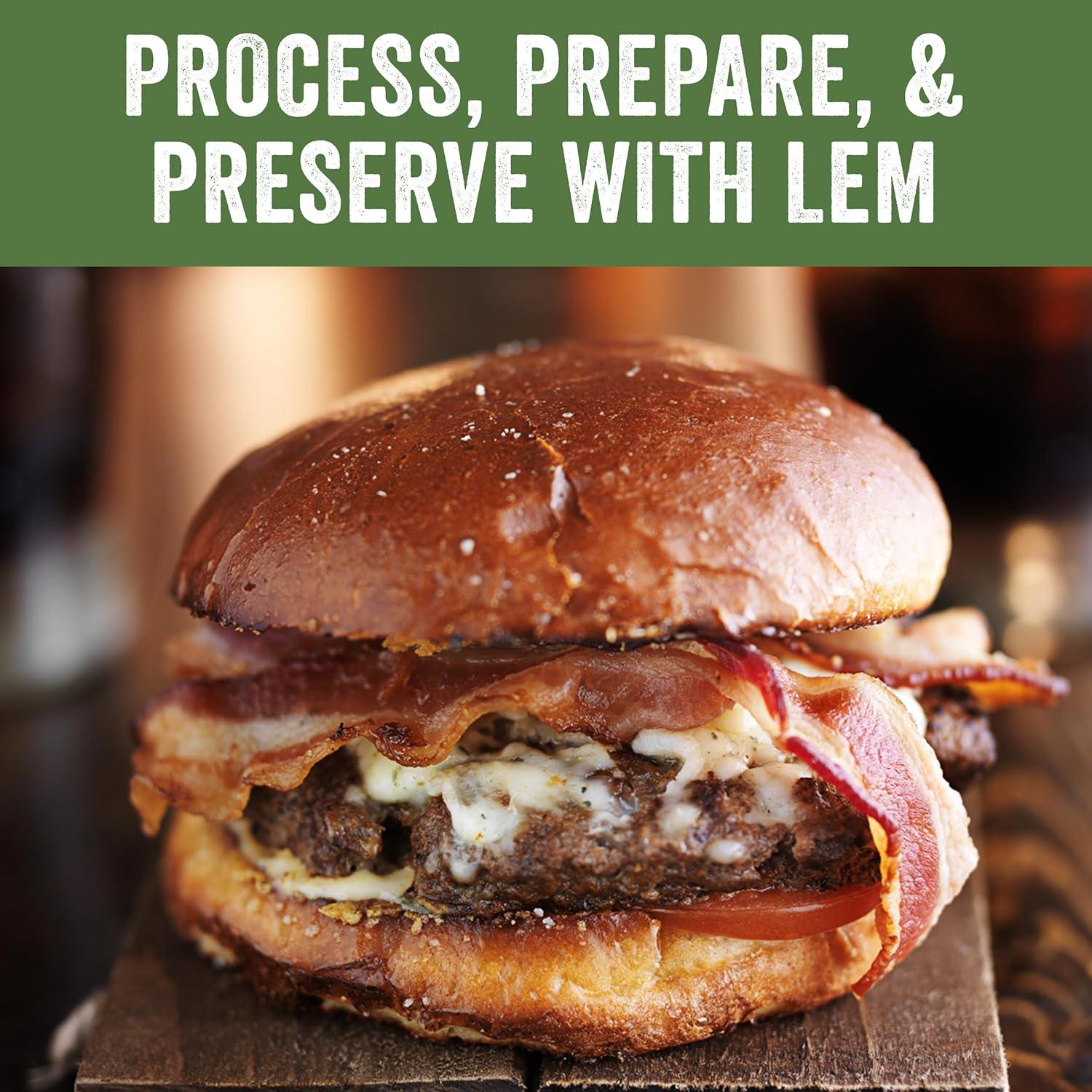 Prensa de Hamburguesas Ajustable LEM 534 Antiadherente 11.1 cm