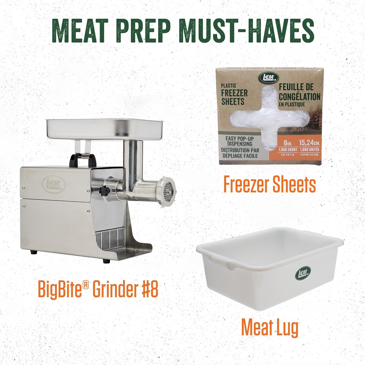 Prensa de Hamburguesas Ajustable LEM 534 Antiadherente 11.1 cm