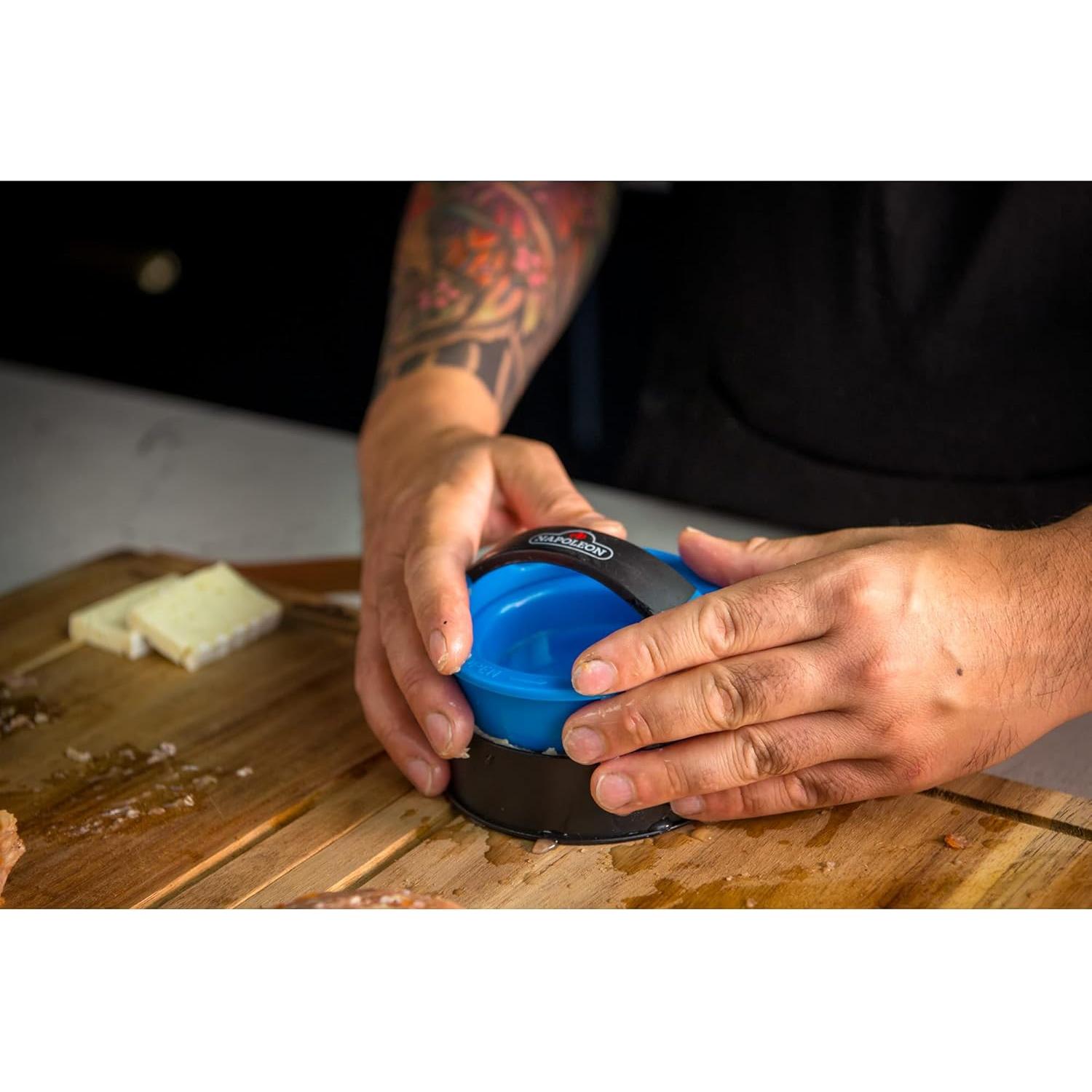 Kit de Prensa para Hamburguesas Gourmet Napoleon - Antiadherente