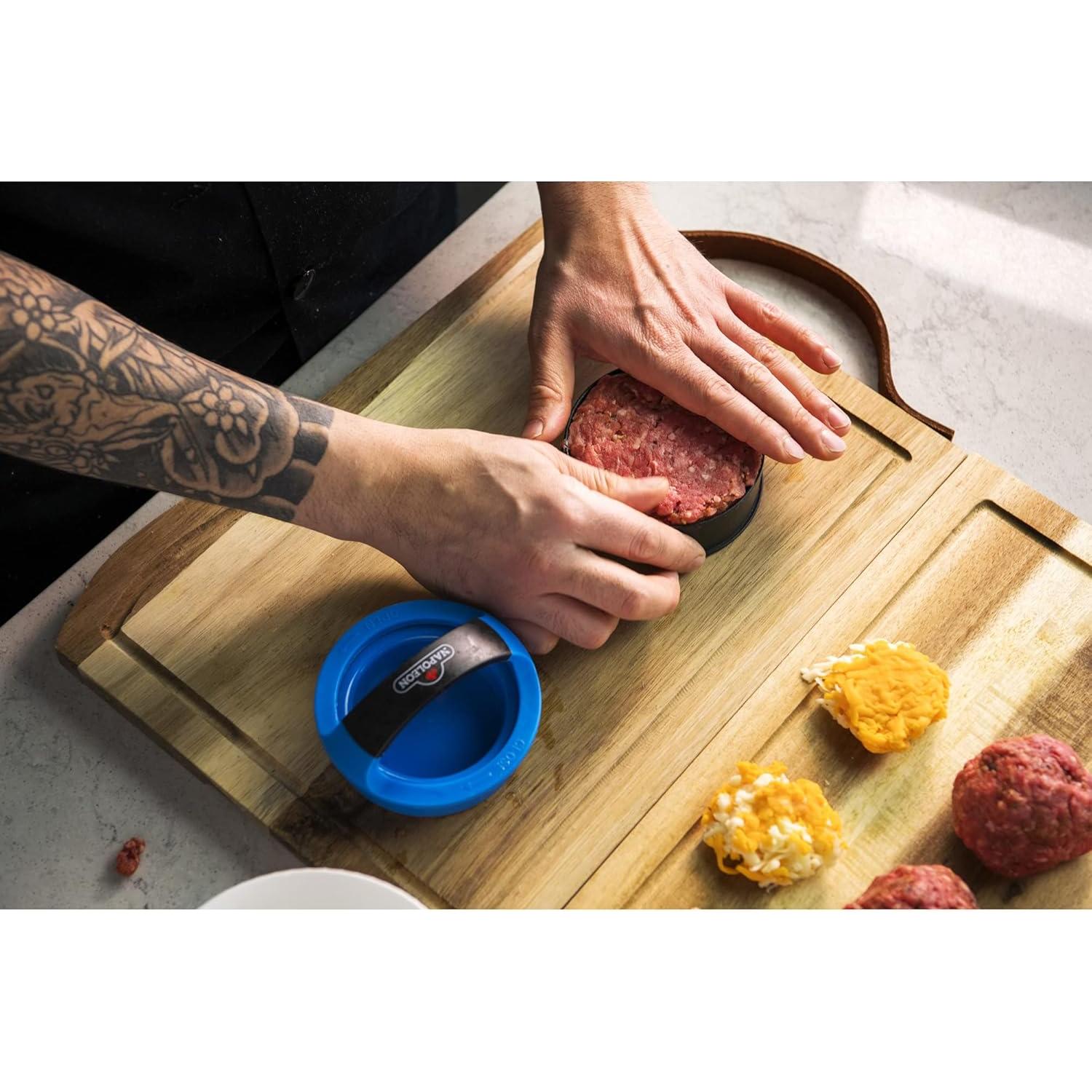 Kit de Prensa para Hamburguesas Gourmet Napoleon - Antiadherente