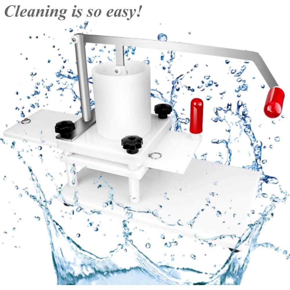 Prensa Manual de Hamburguesas Huanyu 6 Piezas 13 cm PE/Acero Inoxidable