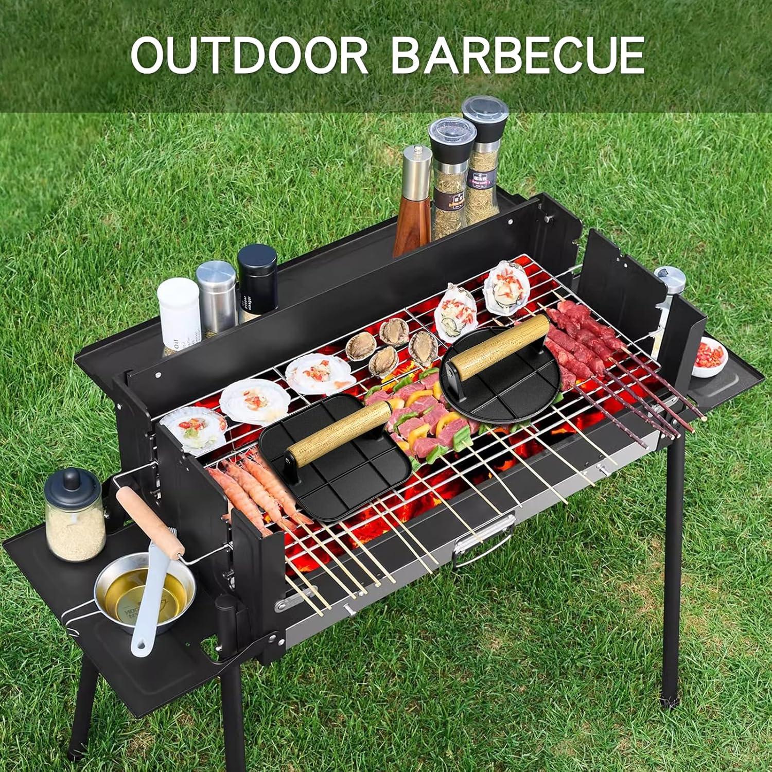 Prensa de Hamburguesas Cuadrada LEAYATST 15.7 cm Aluminio