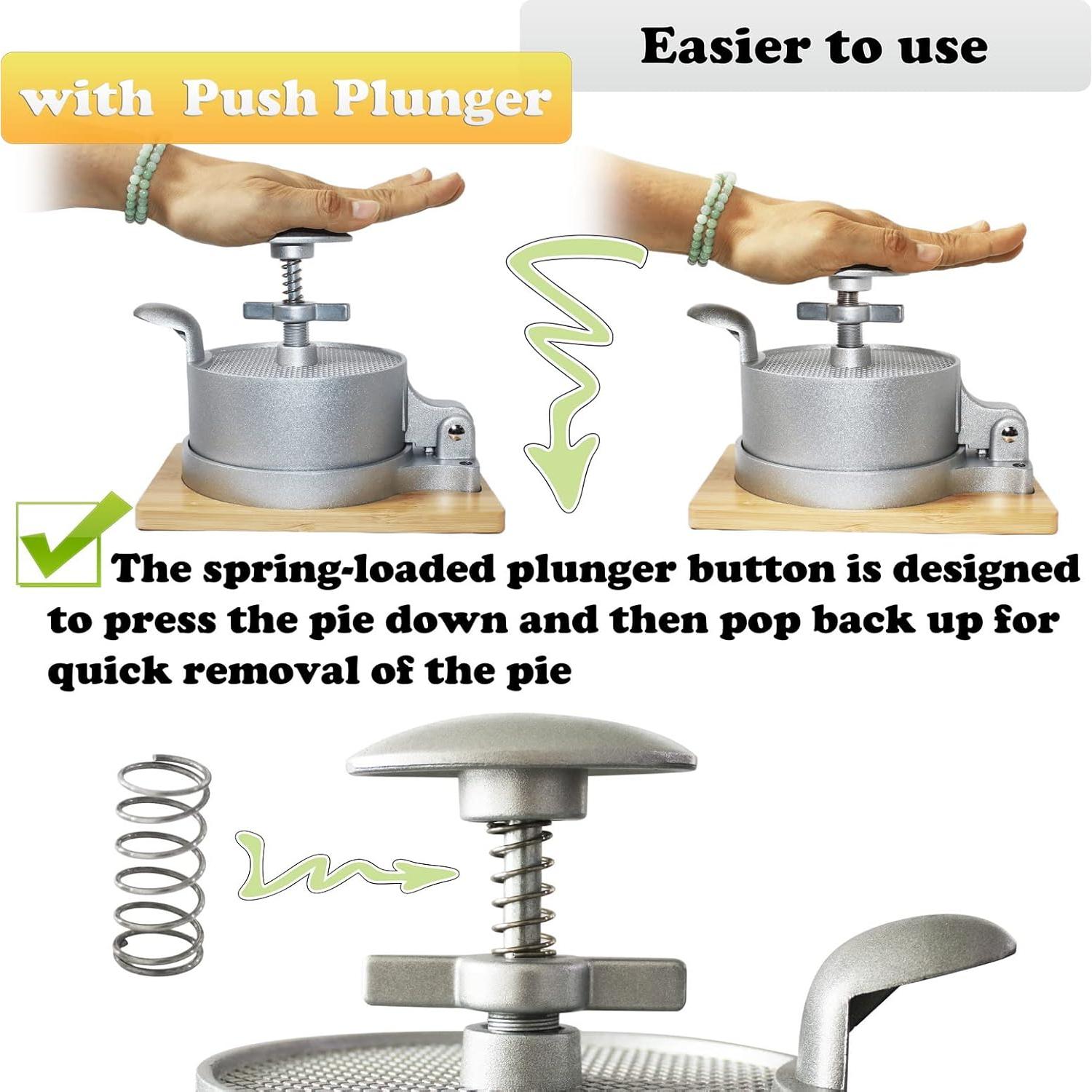 Prensa de Hamburguesas Laffeya Ajustable con Resorte 1.27 a 3.81 cm