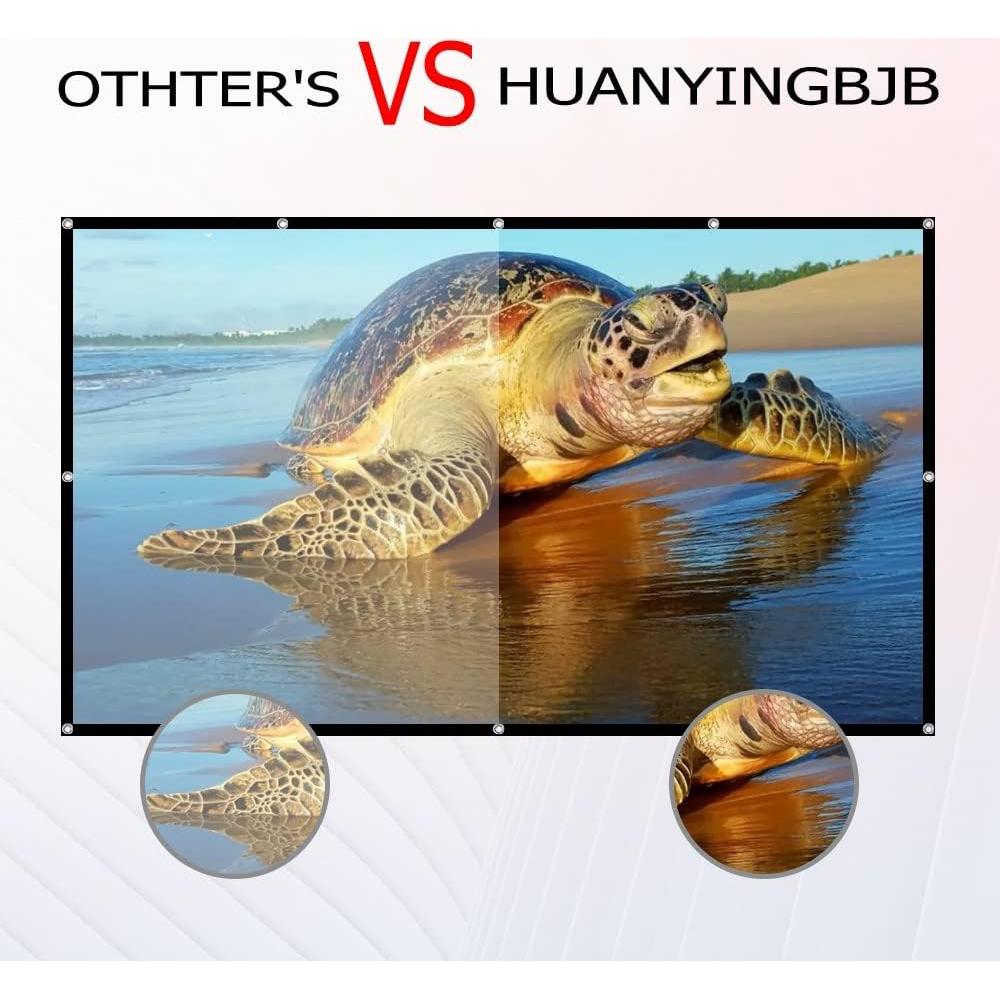 Pantalla de proyector HUANYINGBJB 120" HD Plegable Doble Cara