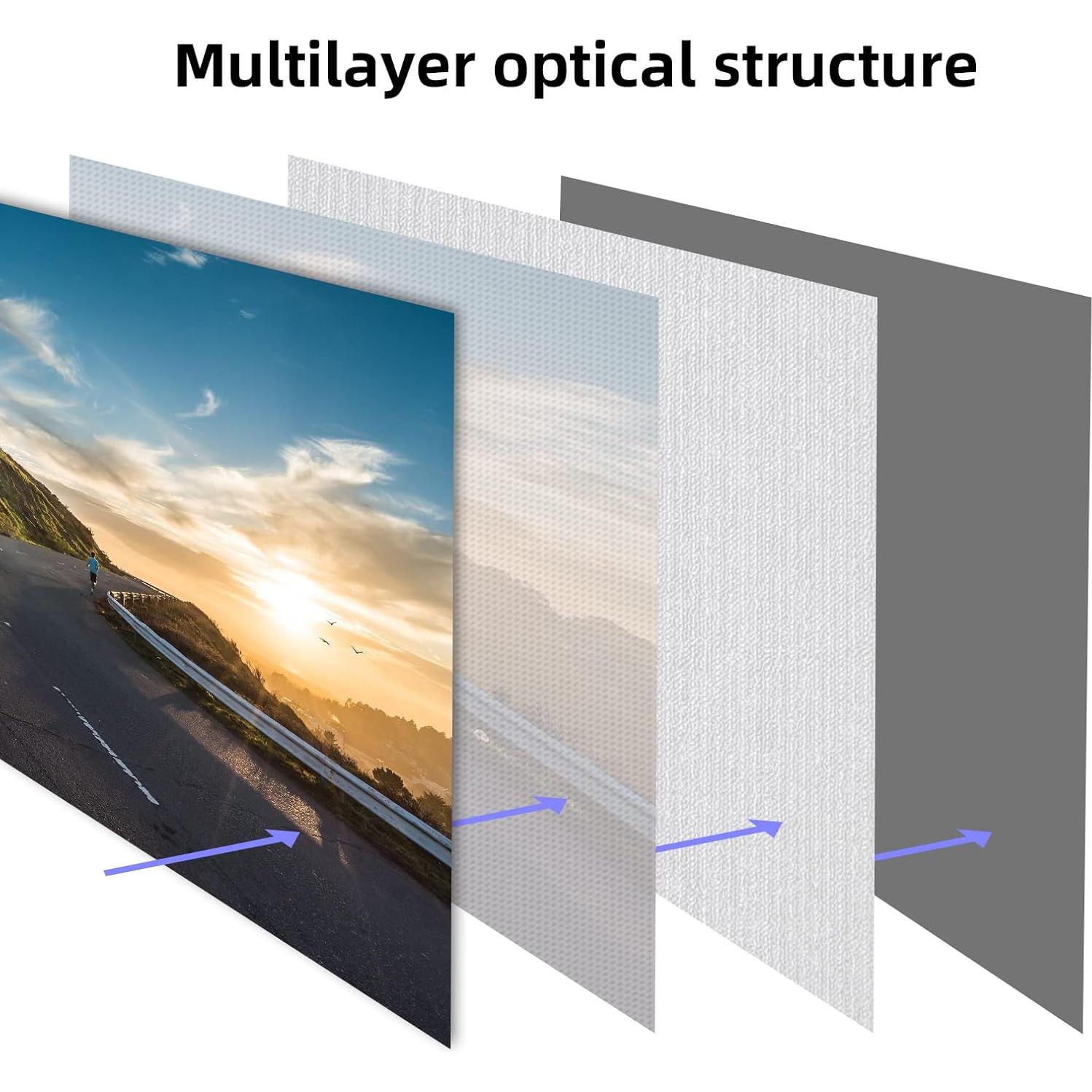 Pantalla de proyector HUANYINGBJB 120" HD Plegable Doble Cara