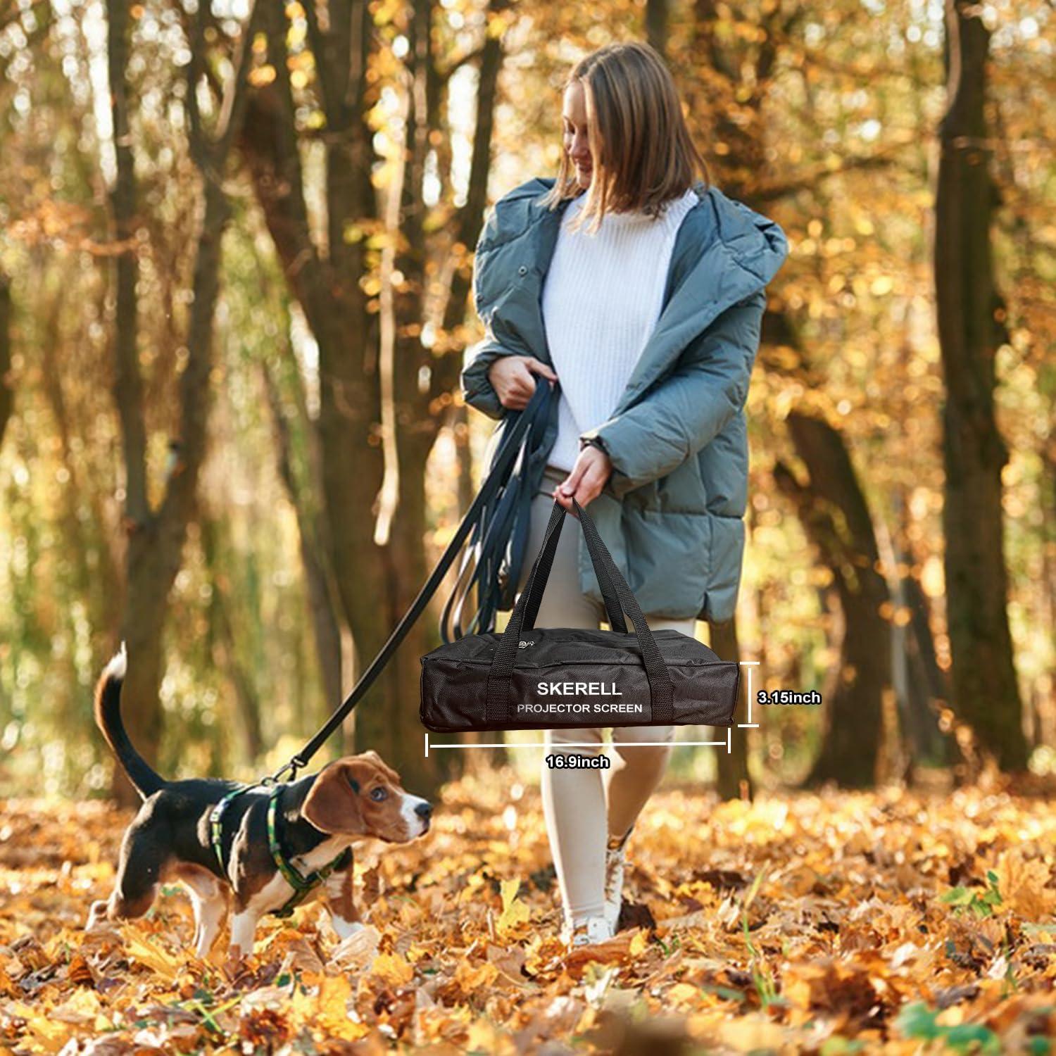 Pantalla de Proyector Exterior SKERELL 100" 4K HD 16:10 Plegable