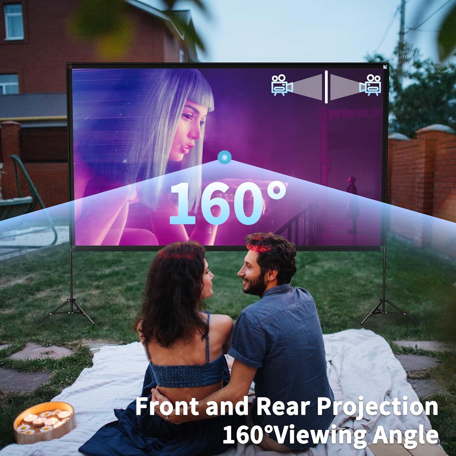 Pantalla de Proyector 120" Visulapex 4K HD Plegable Portátil