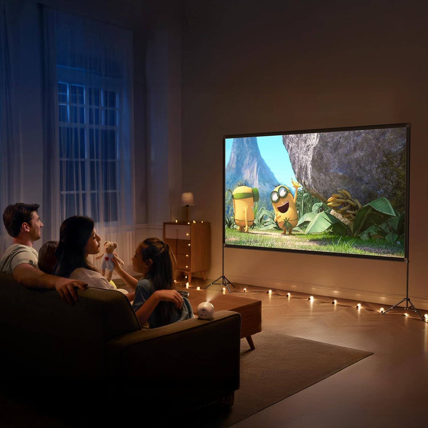 Pantalla de Proyector 120" Visulapex 4K HD Plegable Portátil